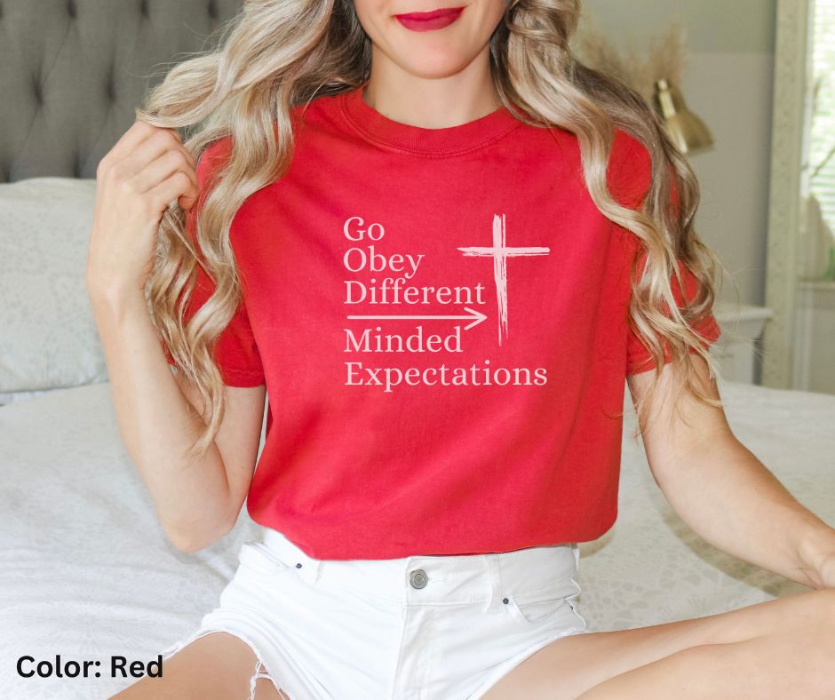 faith shirt, red shirt, God shirt, graphic tee, t-shirt, Christian shirt, drip, religious, religion, faith, God