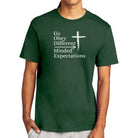 faith shirt, green shirt, God shirt, graphic tee, t-shirt, Christian shirt, drip, religious, religion, faith, God